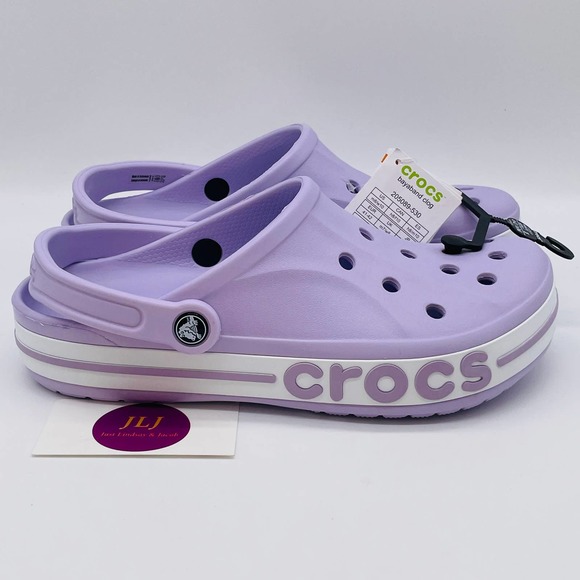CROCS Shoes - Crocs Women's Bayaband Purple Clogs Size 10